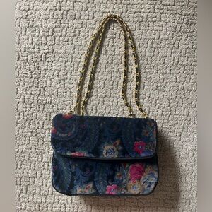 Vintage Talbots Cottagecore Floral Tapestry Shoulder Bag Romantic Feminine Purse